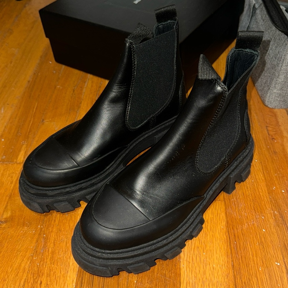 GANNI Black Ankle Boots for Women